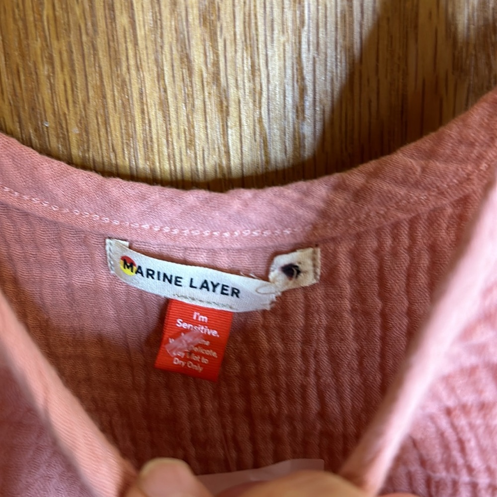Marine Layer Jude Flutter Sleeve Tank Top Rosette Pink Basic - Picture 5 of 11
